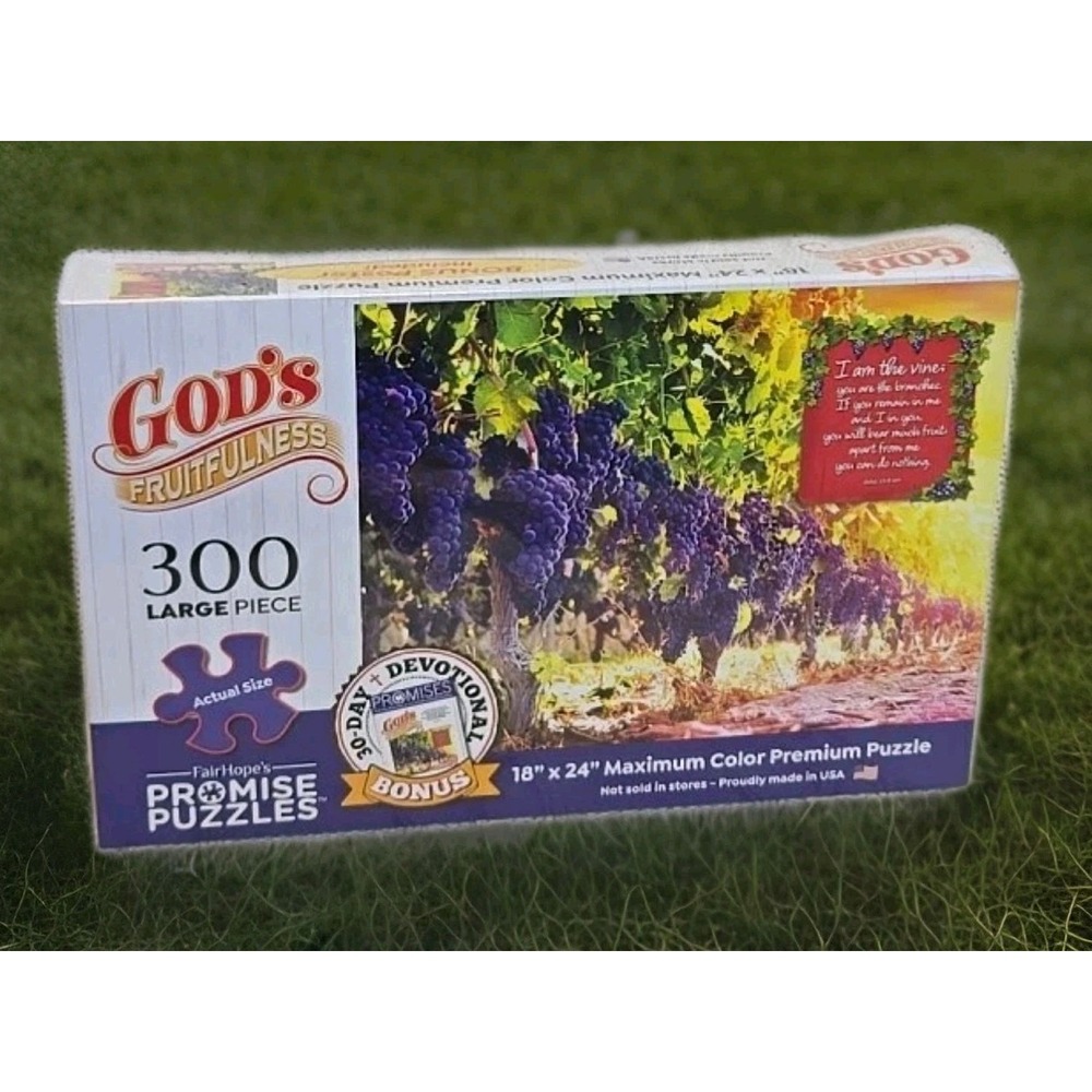 SEALED NEW Gods Fruitfulness‎ JIGSAW PUZZLE 300 LARGE Pc. Bonus Poster 18" x 24"